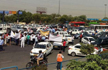 Massive Jams In And Around Delhi As Taxi Drivers Protest Diesel Cab Ban